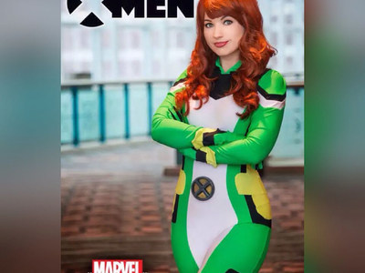This All-New X-Men Jean Grey uniform worn by Amanda Lynne for Marvel Becoming was designed and created by Castle Corsetry. 	